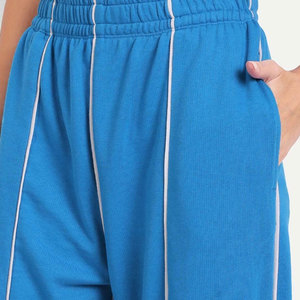 Chándales de mujer de color gris sólido de invierno hechos a medida, conjunto de dos piezas de algodón 100% de alta calidad para gimnasio, deportes, estilo informal con logotipo - Product Image 6