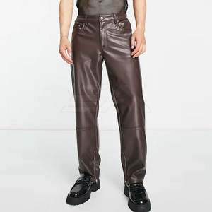 กางเกงหนังผู้ชายขายดี น้ำหนักเบา คุณภาพพรีเมียม สไตล์ลำลอง ทรงตรง เอวกลาง ติดกระดุม ระบายอากาศได้ดี - Product Image 3