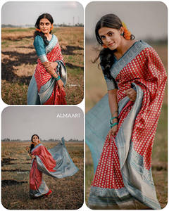 Vente chaude Banarasi Soft Silk Sari Vêtements de mariée indiens et pakistanais de haute qualité pour les mariages et les festivals Prix de gros - Product Image 4