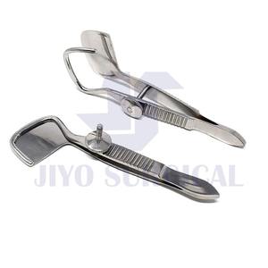 Pinzas de entropión de 3,5 pulgadas Snellen, instrumento manual de abrazadera quirúrgica oftálmica, acero inoxidable con material plástico - Product Image 3