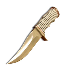 Cuchillo Bowie de Caza Hecho a Mano con Hoja de Acero con Alto Contenido de Carbono y Mango de Resina, con Funda de Cuero, Cuchillos con OEM - Product Image 2