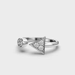 Conception personnalisée de luxe Bague de fiançailles en moissanite en or massif 10K Bague en diamant de qualité supérieure - Product Image 5