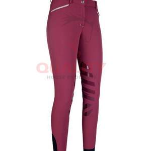 Medias de equitación para mujer con cintura alta, tela elástica cómoda, ligera, transpirable, de secado rápido y agarre del asiento a la venta - Product Image 6