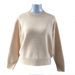 Suéter de Punto Grueso Personalizado para Mujer, Cuello Alto, Estilo Ruso, Holgado, Grande, para Mujer, el Mejor, 100% Algodón - Product Image 2