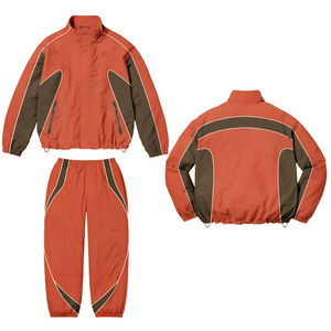 Ensemble coupe-vent pour hommes, vêtements de ville, pantalons de survêtement à capuche, jogging à col rond, survêtement en nylon, survêtement d'hiver de grande taille - Product Image 2