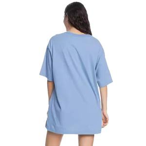 2025 conception de Logo personnalisé femmes de haute qualité 100% coton surdimensionné ample à manches courtes T-Shirts respirant écologique été - Product Image 2