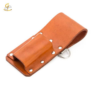 Bolsa de sujeción de herramientas de gran capacidad de 25 bolsillos Premium de cuero curtido real 100% para carpintero con logotipo personalizado - Product Image 3