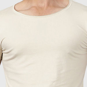 Camisetas lisas de algodón 100% para hombre, camisetas informales de secado rápido de alta calidad, versión sólida holgada con diseño en blanco, camiseta con logotipo de calor - Product Image 6