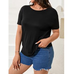 Heavyweight Cotton Women's Oversize <b>T</b>-<b>shirts</b> For Women's <b>Black</b> High Quality Gym Drop Shoulder <b>T</b> <b>Shirt</b> Export From BD - Product Image 1