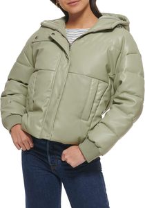 Haute qualité femmes grande taille hiver doudoune nouvelle haute rue à capuche Cinch taille côtes tricot poignets toile légère/bulle - Product Image 2