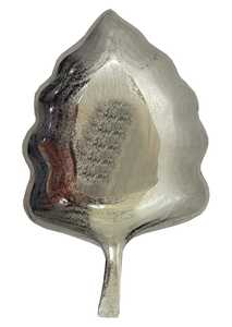 Plaque en aluminium pour décoration intérieure moderne du fabricant indien Design de feuille de plateau à collation personnalisé avec finition argentée au prix BK - Product Image 6