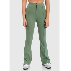 Service OEM Vêtements pour femmes Mode Durable Respirant Coton mélangé Droite Casual Skinny Pantalons pour femmes - Product Image 2