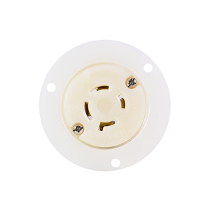 Prise à verrouillage rotatif Hubbell compatible J-530 NEMA L16-20 avec entrée à bride 480V 20A Industrielle NFC pour machines électriques - Product Image 3