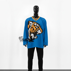 Conjuntos de Camisetas de Hockey sobre Hielo para Hombre, Sublimación Personalizada OEM, Ropa Deportiva Premium de Alta Calidad, 100% Poliéster, Secado Rápido, Transpirable, para Adultos - Product Image 6