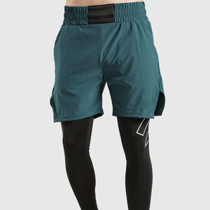 Shorts Awrah vertes pour hommes en coton/lin, tissu extensible imperméable, fabricant de maillots de bain sur mesure - Product Image 6