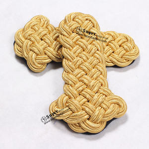 Cordones de hombro trenzados dorados de 3 capas - Product Image 2