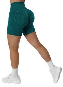 Short de yoga sans couture taille haute pour femme Leggings d'entraînement Gym Fitness vêtements de sport vêtements de sport recyclés en élasthanne/nylon - Product Image 5