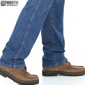 กางเกงยีนส์ขาตรงสำหรับผู้ชายสไตล์วินเทจผ้าฝ้ายระบายอากาศได้ดีสไตล์คลาสสิก - Product Image 4