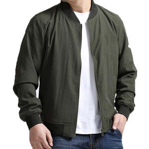Chaquetas Varsity para Hombre con Cuello Alto en Color Verde Oliva, Chaquetas Varsity en Venta - Product Image 5