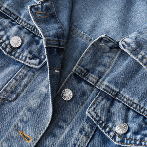 Custom Manufacturer High Quality Ladies <b>Short</b> Loose Washed Pocket Button Denim <b>Jackets</b> OEM Customized Women Denim <b>Jacket</b> - Product Image 4