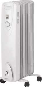 Radiateur portable H-6003 de 700 watts à 7 ailettes, rempli d'huile, thermostat réglable, sur pied, contrôlable par application, pour usage hôtelier - Product Image 2