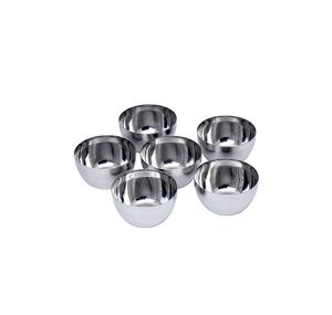 Grand bol de rangement et mélangeur en acier inoxydable avec design martelé pour un accessoire de cuisine peu encombrant - Product Image 4