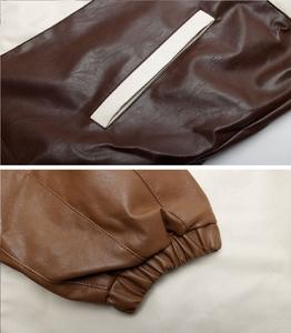 Chaqueta oficial de NASCAR de alta calidad de proveedor mayorista OEM, chaquetas de carreras personalizables, chaqueta de cuero Vintage NASCAR bordada - Product Image 5