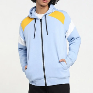 Sweat à capuche zippé épais 600 g/m² en molleton de coton mélangé French Terry de haute qualité, broderie personnalisée, coupe ample et tombante pour l'hiver - Product Image 4