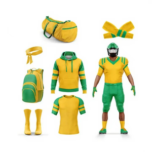 Uniformes de fútbol americano personalizados para hombres de equipo, uniformes deportivos de poliéster duraderos de alta calidad, novedad - Product Image 3