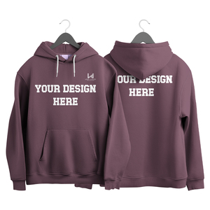 100% coton confortable motif solide tricoté sweat grande taille hommes femmes quotidien décontracté usage bas prix à capuche - Product Image 4