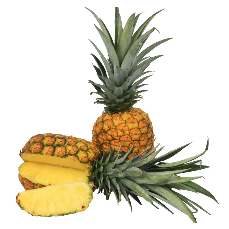 Bargain Priced Mexico Non GMO Fresh Fruit Sweet Golden Yellow MD2 Pineapple