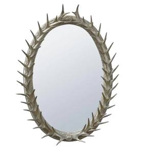 New Oval Shaped Wall <b>Mirror</b> Unique Style Vintage Look Wall Mount Decorative for Home Hotel Bedroom Living Room Use Wall <b>Mirror</b> - Product Image 1