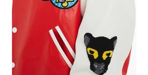 เสื้อแจ็กเก็ตทีมโรงเรียนแบบหลวมๆสำหรับผู้ชายเสื้อแจ็กเก็ตทีมตัวแทนโลโก้แบบเรียบ - Product Image 6