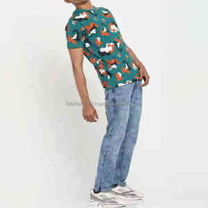 Nueva camiseta de alta calidad con impresión personalizada con el logotipo de su marca, camiseta gráfica para hombre, Camiseta de algodón 100% de alta calidad en blanco - Product Image 6