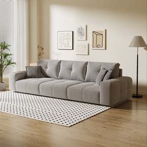 Canapé carré convertible 3 places réglable Castel avec fonction extensible pour salon, maison et appartement - Product Image 1