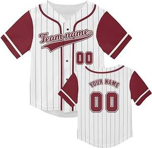 2024 últimos conjuntos de uniformes de béisbol y softbol personalizados sublimación de seis botones transpirable precio bajo - Product Image 5
