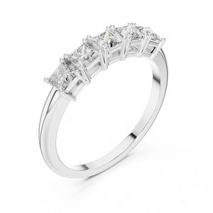 Anillo de Oro Amarillo de 18K con Diamante Talla Princesa para Mujer |   Joyería de Boda |   Diamante Cultivado Nuevo - Product Image 4