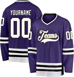 Maillot de hockey sur glace d'équipe personnalisé 2025 OEM Premium Uniforme Sublimation Sportswear Chemise de jeu de qualité professionnelle Fournisseur en gros en vrac - Product Image 5