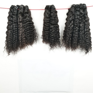 Machine indienne trame Temple vierge couleur naturelle trame de cheveux pour femmes noir cuticule aligné Double vente en gros pas cher cheveux humains - Product Image 5