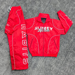 Nouveau Streetwear Logo personnalisé 3m Jogging réfléchissant 100% Nylon survêtement hommes coupe-vent ensembles tendance survêtement pour hommes - Product Image 1