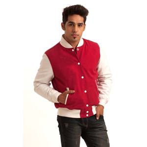 Chaqueta universitaria de béisbol para hombre de color personalizado con bordado de botones hecho a medida, abrigo Bomber con letras de talla grande, servicio OEM - Product Image 4