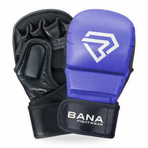 ถุงมือชกมวยหนังวัวสังเคราะห์ถุงมือซ้อมมวยแบบมืออาชีพพิมพ์โลโก้ได้ตามต้องการ - Product Image 1