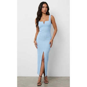 Robe midi dos nu Positano - Bleu - Product Image 2