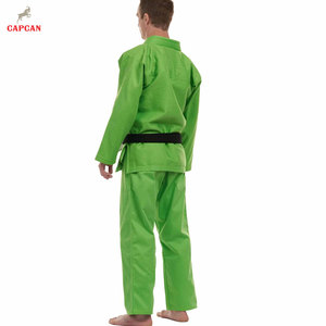 Combinaisons de judo légères et écologiques de haute qualité au prix d'usine, logo frontal, 100% coton, service OEM pour adultes - Product Image 2