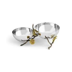 Frutal de acero inoxidable de estilo americano moderno, esmalte brillante con juegos de cuencos de servir elegantes, borde en relieve de fundición para fiesta - Product Image 3