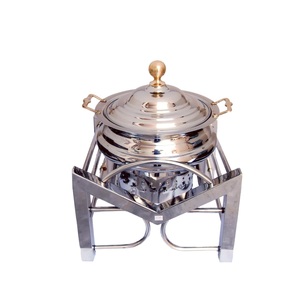 Handmade Stainless Steel Chafing Dish for Wedding Parties <b>Catering</b> Unique Style Food Warmer Buffet Server Dishes Burner Stand - Product Image 1