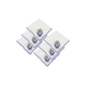 Servilletas de Tela Rectangulares/Cuadradas Modernas de Gran Tamaño, Color Personalizado, Bordadas a Mano, 100% Algodón Puro, Suaves y de Alta Calidad - Product Image 5