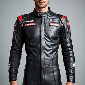 Combinaison de course de moto en cuir véritable personnalisée, OEM/ODM une pièce ou deux pièces - Product Image 1