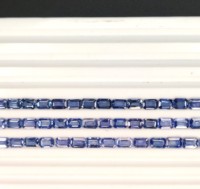 Haute qualité 100% naturel birmanie bleu saphir calibré 6x4mm octogone coupe bleu clair couleur pierre précieuse en vrac pour la fabrication de bijoux