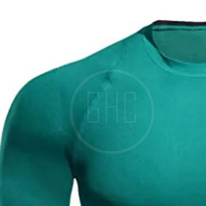 Chemises de compression Gym Fitness pour hommes Design court en jersey pour la course à pied Vêtements d'entraînement par sublimation en polyester/coton - Product Image 5